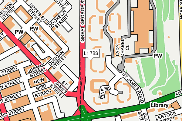 L1 7BS map - OS OpenMap – Local (Ordnance Survey)