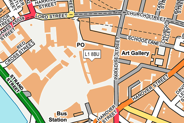 L1 8BU map - OS OpenMap – Local (Ordnance Survey)