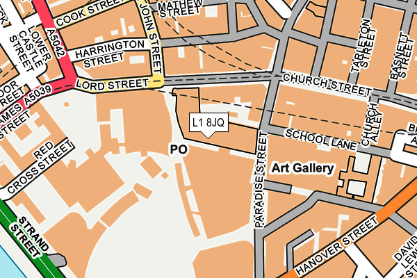 L1 8JQ map - OS OpenMap – Local (Ordnance Survey)