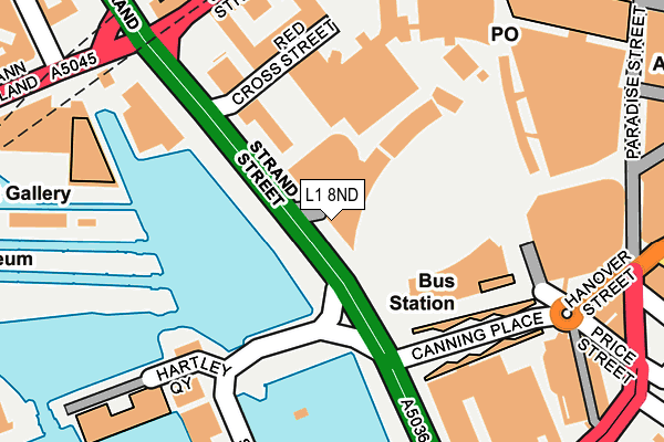 L1 8ND map - OS OpenMap – Local (Ordnance Survey)
