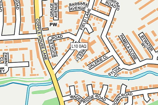 L10 0AQ map - OS OpenMap – Local (Ordnance Survey)