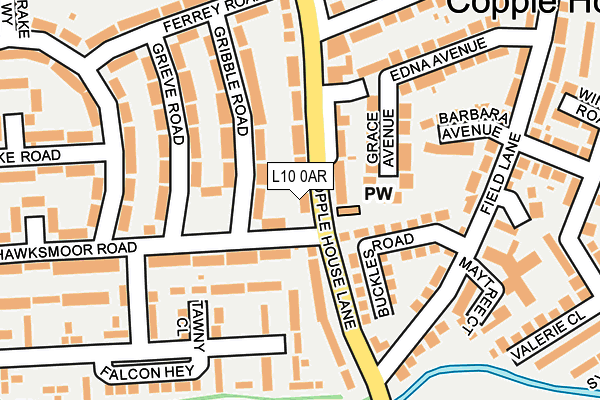 L10 0AR map - OS OpenMap – Local (Ordnance Survey)