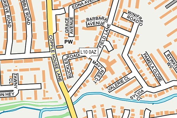 L10 0AZ map - OS OpenMap – Local (Ordnance Survey)