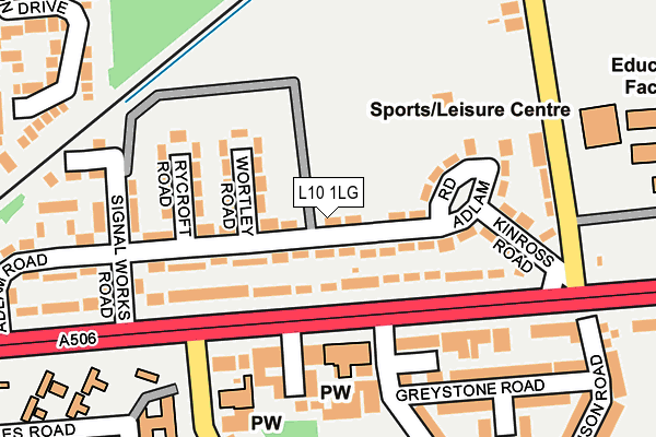 L10 1LG map - OS OpenMap – Local (Ordnance Survey)