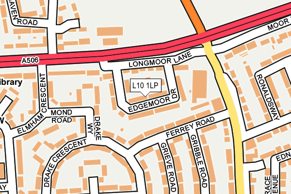 L10 1LP map - OS OpenMap – Local (Ordnance Survey)