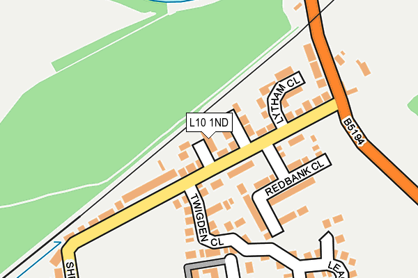 L10 1ND map - OS OpenMap – Local (Ordnance Survey)