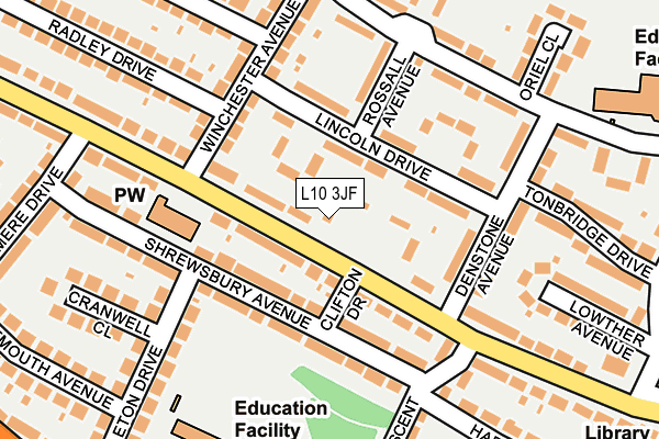 L10 3JF map - OS OpenMap – Local (Ordnance Survey)