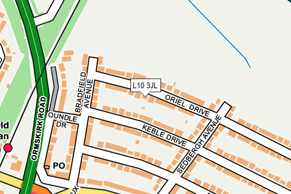 L10 3JL map - OS OpenMap – Local (Ordnance Survey)