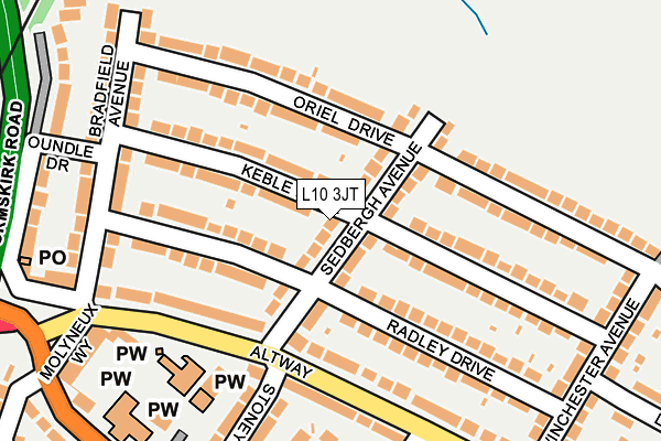 L10 3JT map - OS OpenMap – Local (Ordnance Survey)
