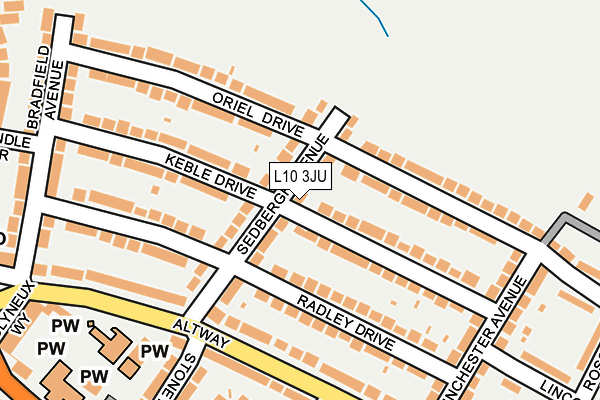 L10 3JU map - OS OpenMap – Local (Ordnance Survey)