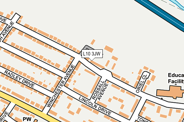 L10 3JW map - OS OpenMap – Local (Ordnance Survey)