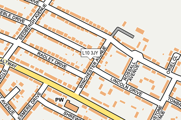 L10 3JY map - OS OpenMap – Local (Ordnance Survey)