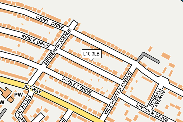 L10 3LB map - OS OpenMap – Local (Ordnance Survey)