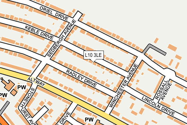 L10 3LE map - OS OpenMap – Local (Ordnance Survey)