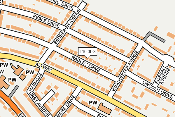 L10 3LG map - OS OpenMap – Local (Ordnance Survey)