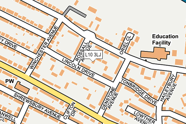 L10 3LJ map - OS OpenMap – Local (Ordnance Survey)