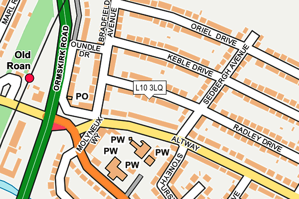 L10 3LQ map - OS OpenMap – Local (Ordnance Survey)