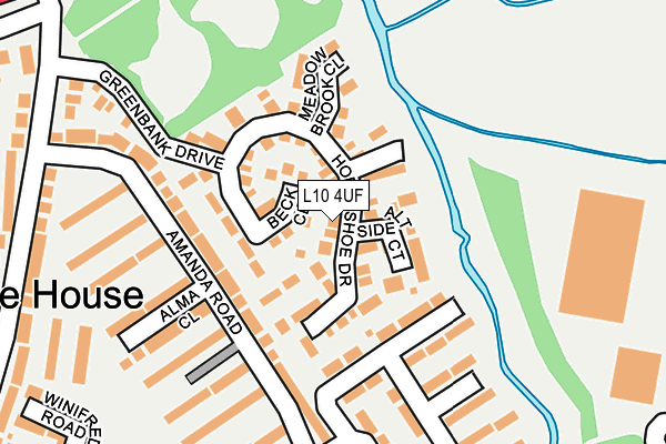 L10 4UF map - OS OpenMap – Local (Ordnance Survey)