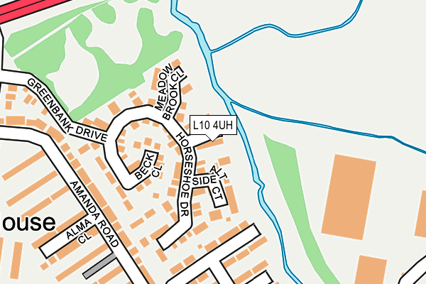 L10 4UH map - OS OpenMap – Local (Ordnance Survey)