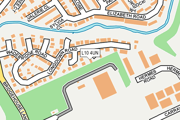 L10 4UN map - OS OpenMap – Local (Ordnance Survey)