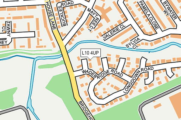 L10 4UP map - OS OpenMap – Local (Ordnance Survey)