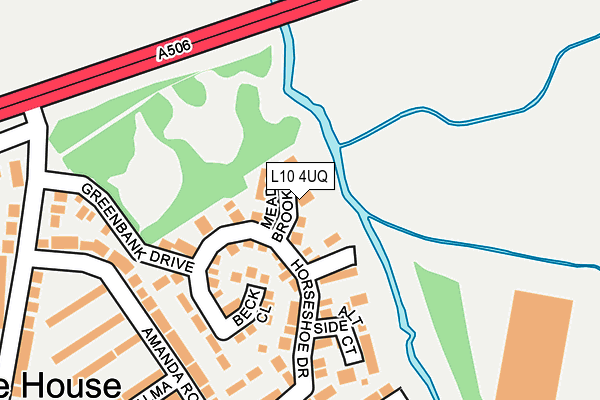 L10 4UQ map - OS OpenMap – Local (Ordnance Survey)
