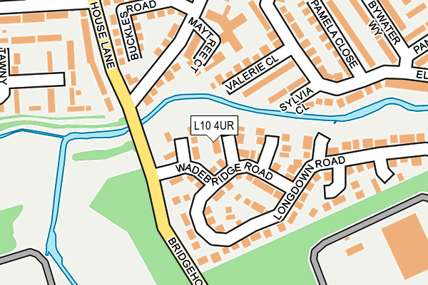 L10 4UR map - OS OpenMap – Local (Ordnance Survey)