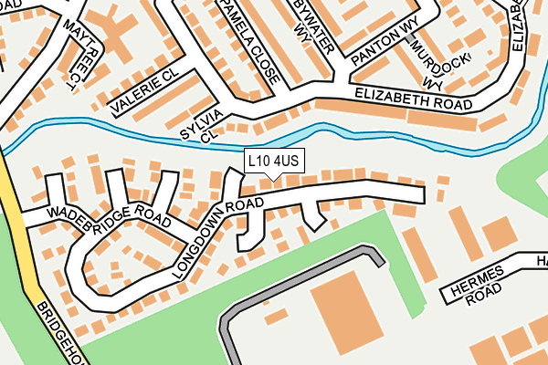 L10 4US map - OS OpenMap – Local (Ordnance Survey)