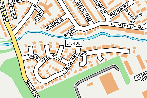 L10 4UU map - OS OpenMap – Local (Ordnance Survey)