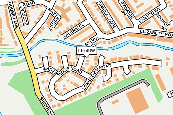 L10 4UW map - OS OpenMap – Local (Ordnance Survey)