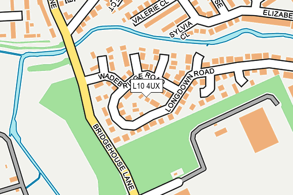 L10 4UX map - OS OpenMap – Local (Ordnance Survey)