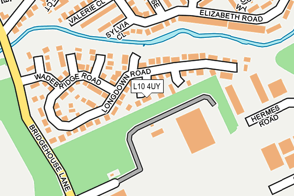 L10 4UY map - OS OpenMap – Local (Ordnance Survey)