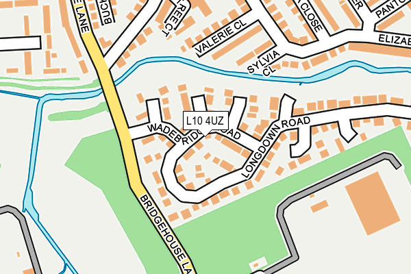 L10 4UZ map - OS OpenMap – Local (Ordnance Survey)