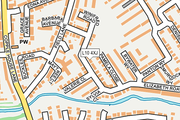 L10 4XJ map - OS OpenMap – Local (Ordnance Survey)