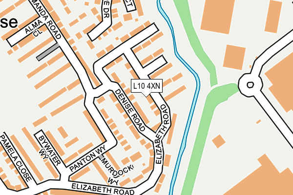 L10 4XN map - OS OpenMap – Local (Ordnance Survey)