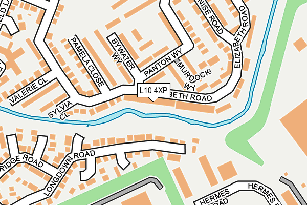 L10 4XP map - OS OpenMap – Local (Ordnance Survey)
