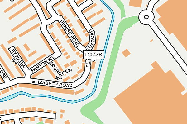 L10 4XR map - OS OpenMap – Local (Ordnance Survey)