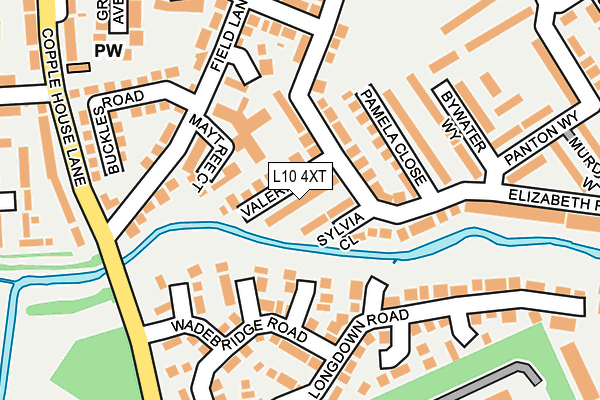L10 4XT map - OS OpenMap – Local (Ordnance Survey)