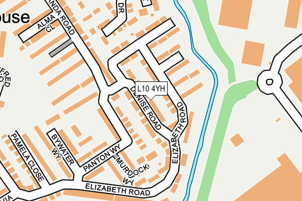 L10 4YH map - OS OpenMap – Local (Ordnance Survey)