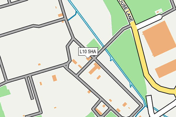 L10 5HA map - OS OpenMap – Local (Ordnance Survey)