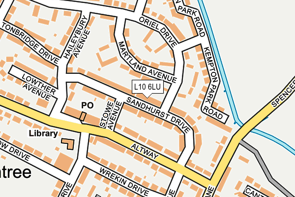 L10 6LU map - OS OpenMap – Local (Ordnance Survey)