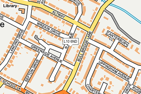 L10 6ND map - OS OpenMap – Local (Ordnance Survey)