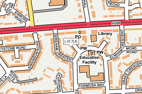 L10 7LE map - OS OpenMap – Local (Ordnance Survey)