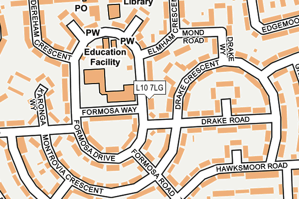 L10 7LG map - OS OpenMap – Local (Ordnance Survey)