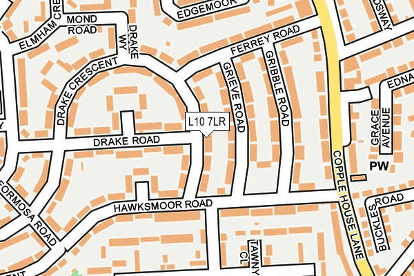 L10 7LR map - OS OpenMap – Local (Ordnance Survey)