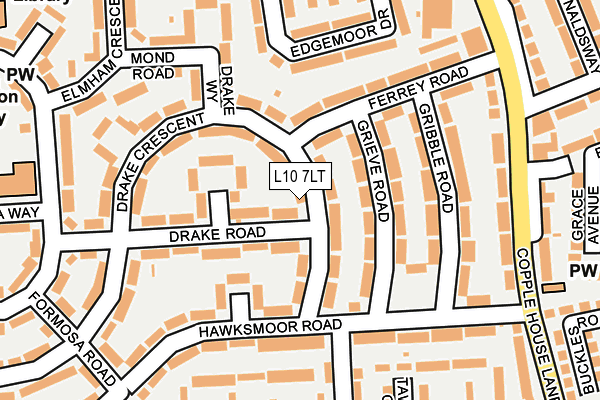 L10 7LT map - OS OpenMap – Local (Ordnance Survey)