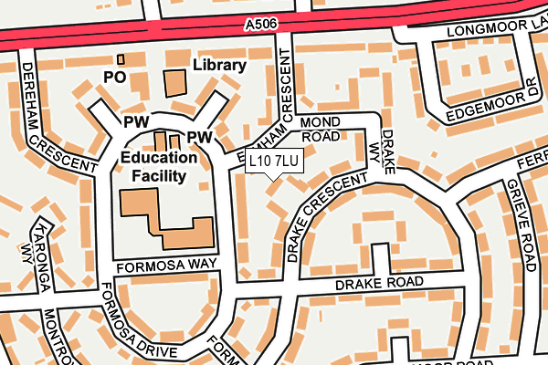 L10 7LU map - OS OpenMap – Local (Ordnance Survey)