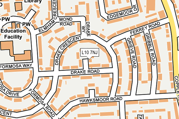 L10 7NJ map - OS OpenMap – Local (Ordnance Survey)