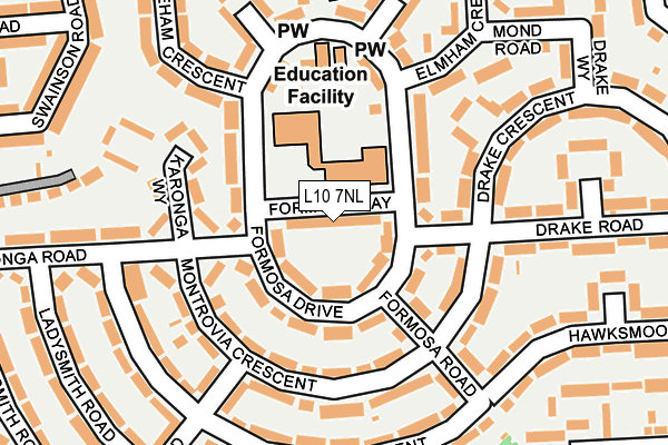 L10 7NL map - OS OpenMap – Local (Ordnance Survey)