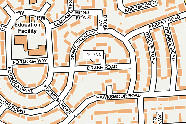 L10 7NN map - OS OpenMap – Local (Ordnance Survey)